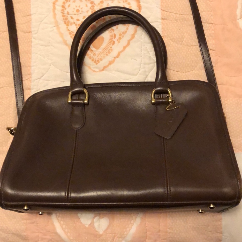 Coach Leather Handbag.